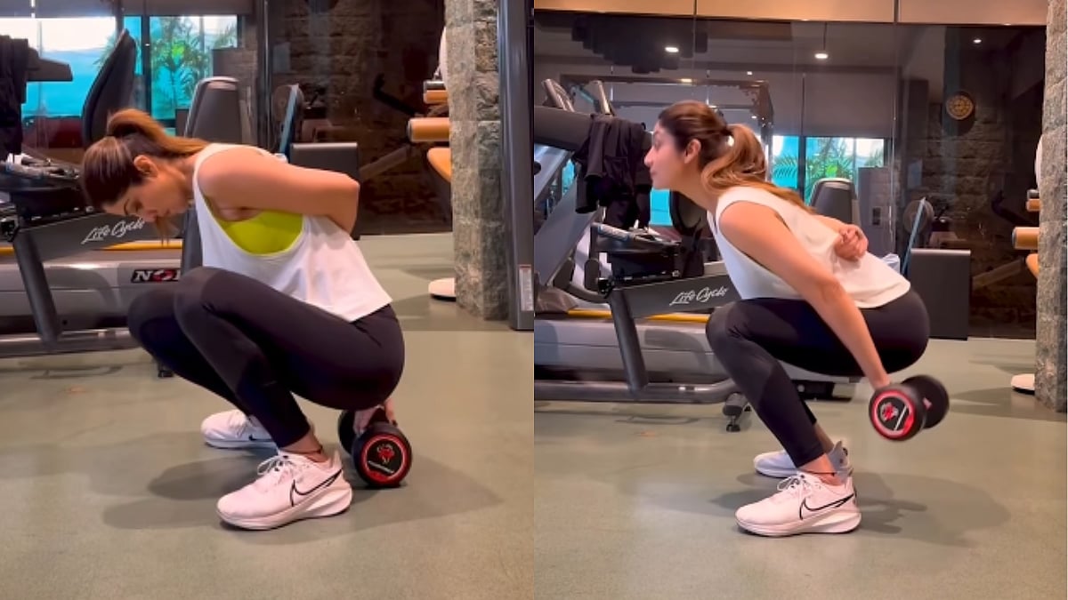 Shilpa Shetty's Dumbbell Challenge: The Rock's Got Your Back!