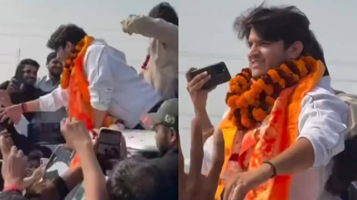 Mridul Tiwari Ka Noida Mein Rockstar Swagat, Dekhiye Video