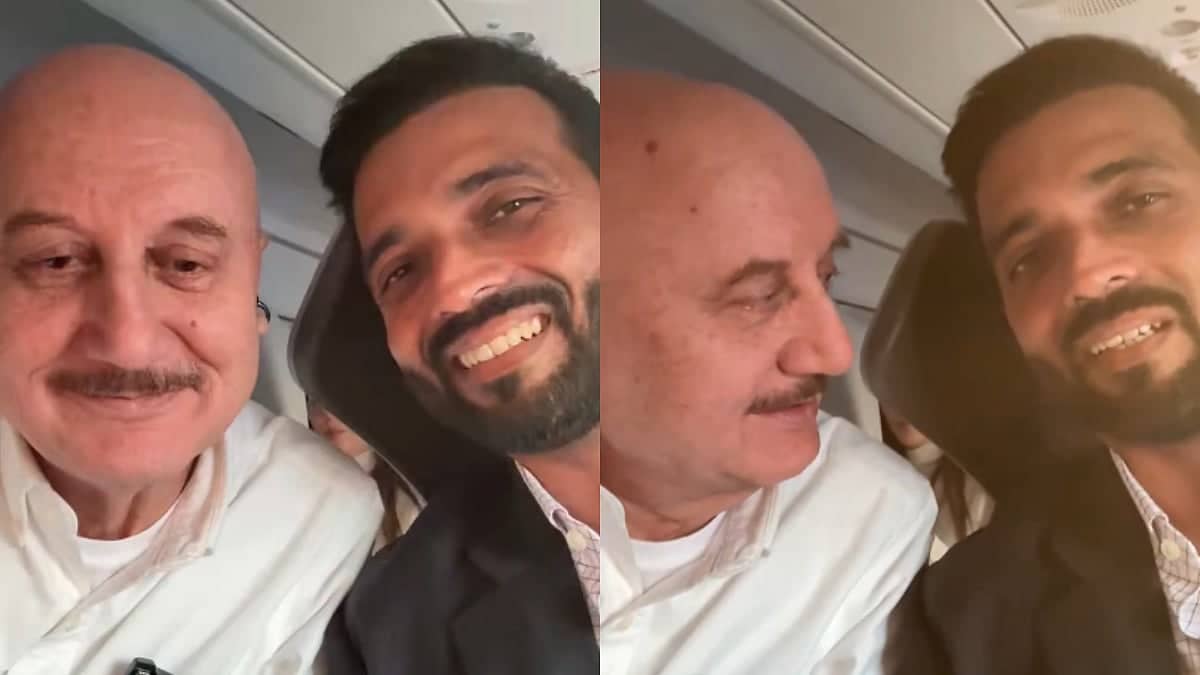 Anupam Kher and Ajinkya Rahane's Epic Flight Adventure