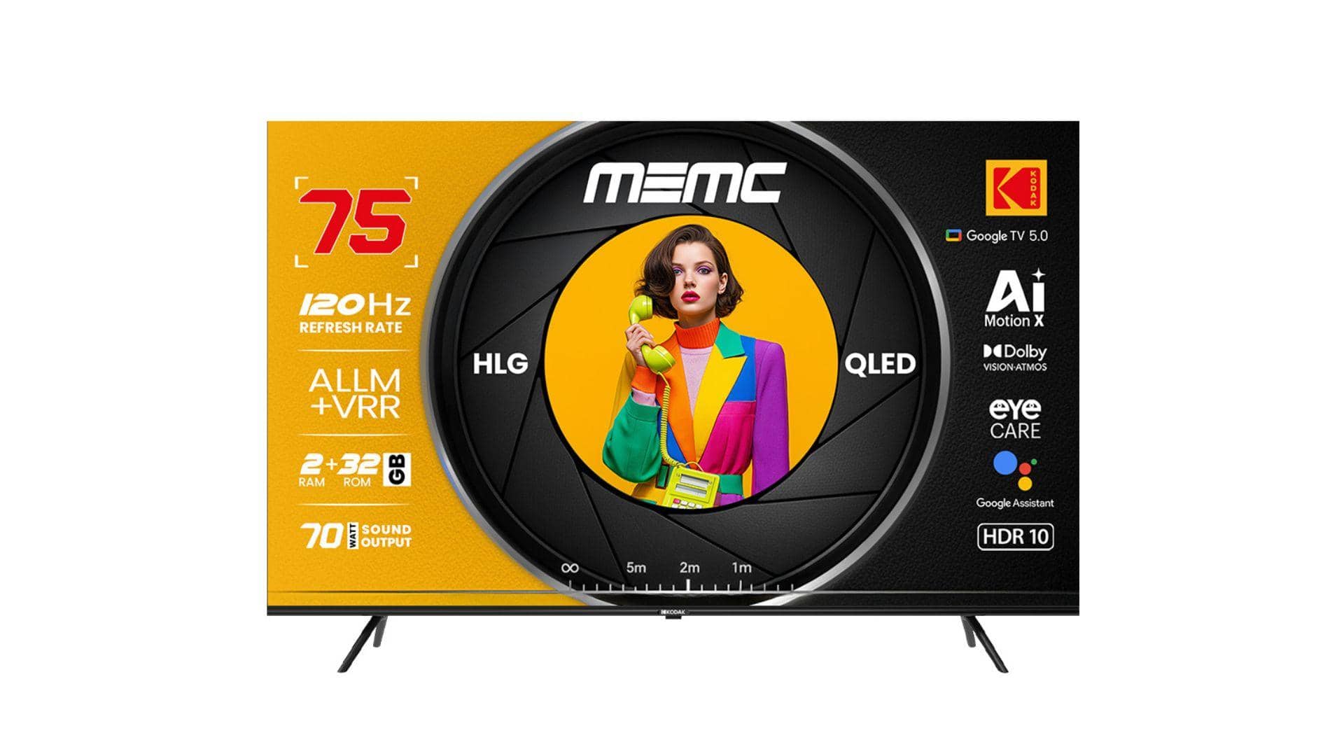 SPPL Launches Kodak MotionX QLED TVs: Sizes and Prices Galore