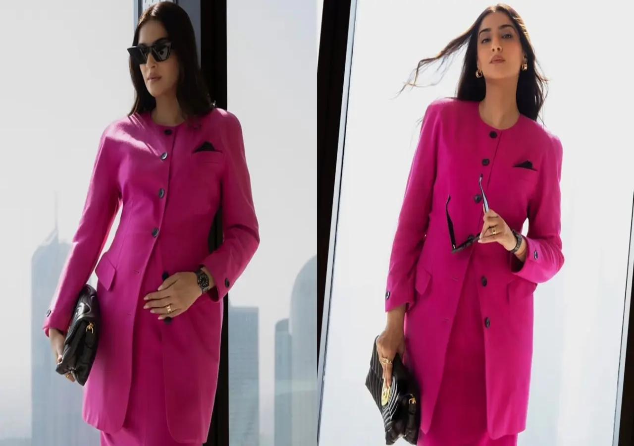 Sonam Kapoor unveils second pregnancy in dazzling pink attire