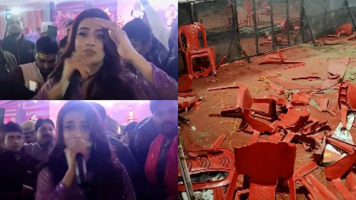 Akshara Singh's Performance Sparks Wild Fan Showdown in Barabanki