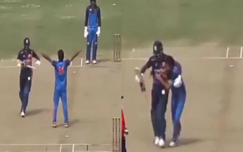 Pandya ne wicket par Bishnoi ko hug de diya, kya baat hai!