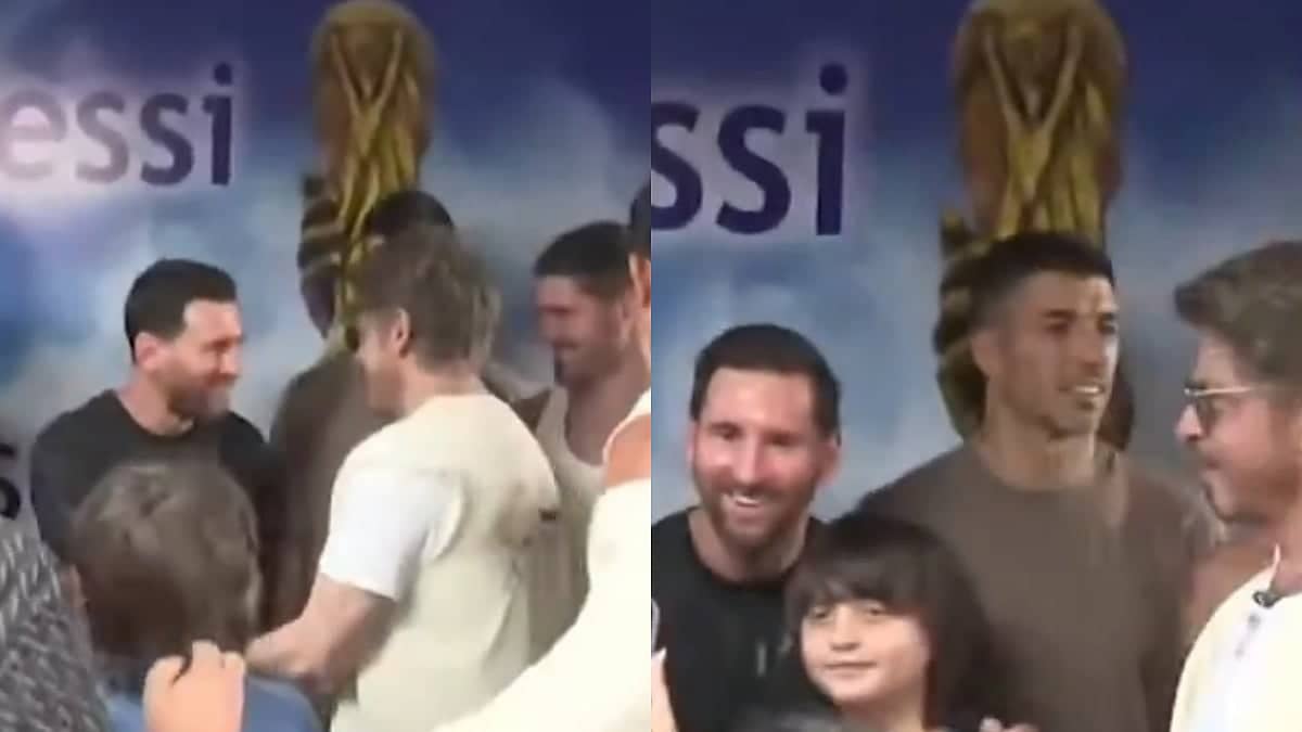 SRK and Messi Bring the Heat in Kolkata; AbRam Steals Show