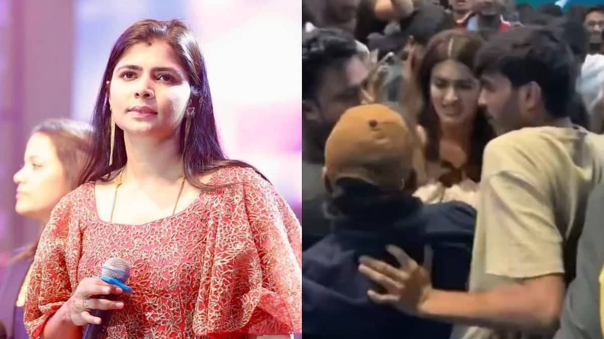 Nidhhi Agerwal Mobbed in Hyderabad: A Wild Song Launch Scene