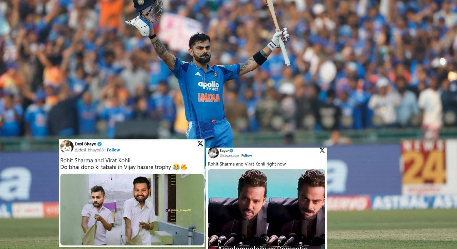 Kohli and Rohit: Centuries So Great BCCI Checks CCTV!