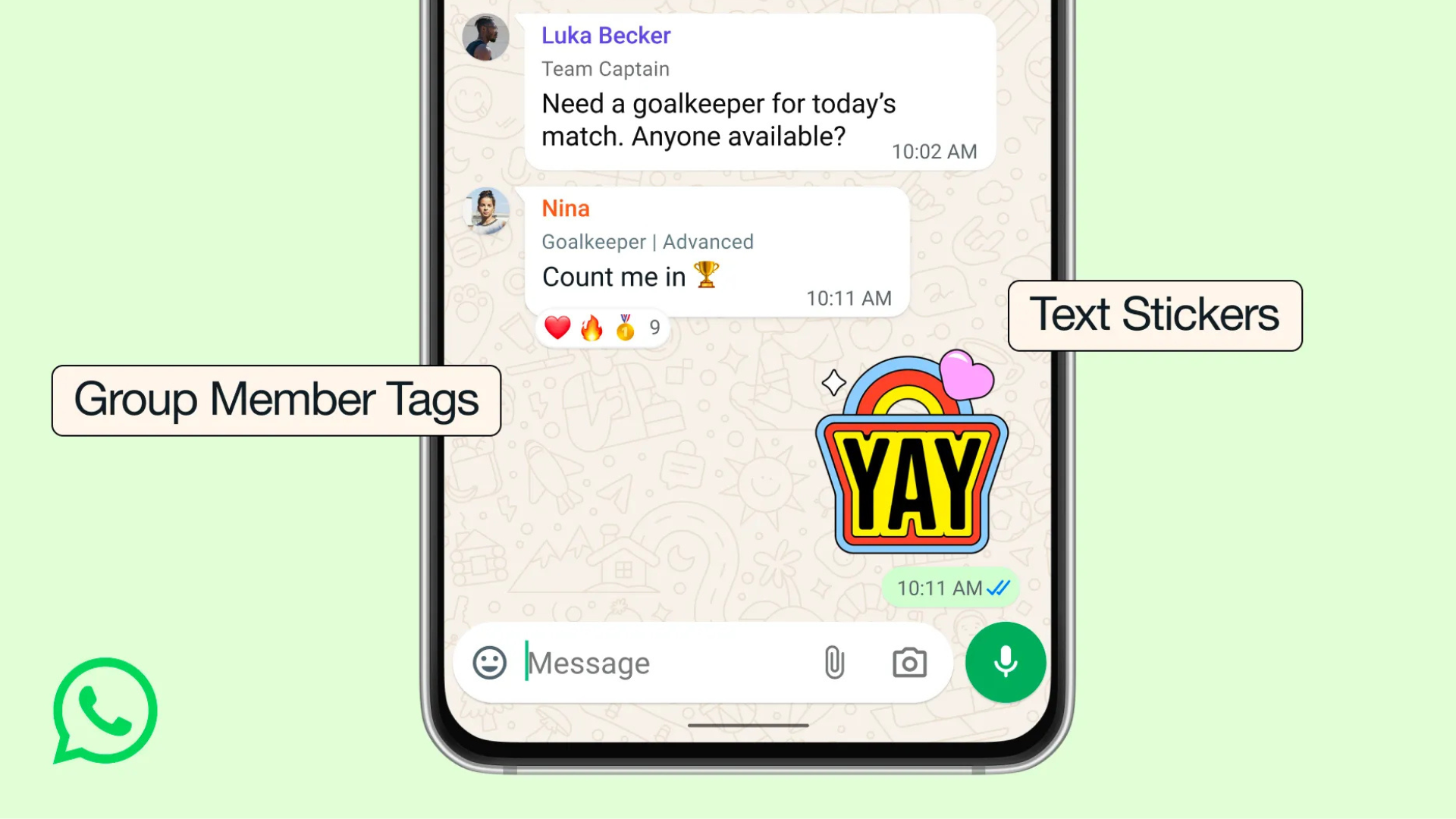WhatsApp ka naya update: Tags aur stickers ka dhamaka!