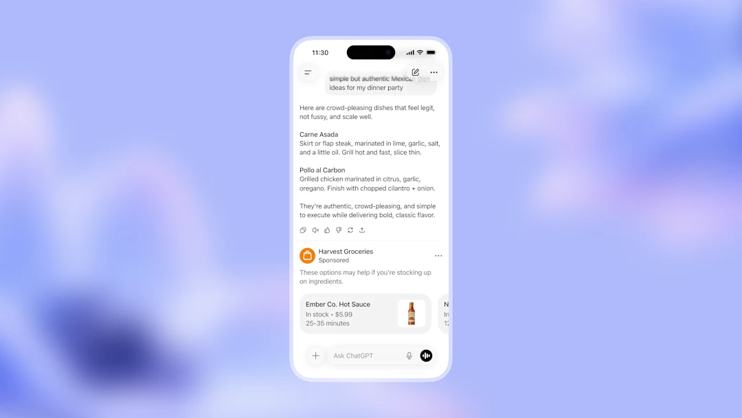 OpenAI ads aa rahe hain ChatGPT mein, free logon ke liye!