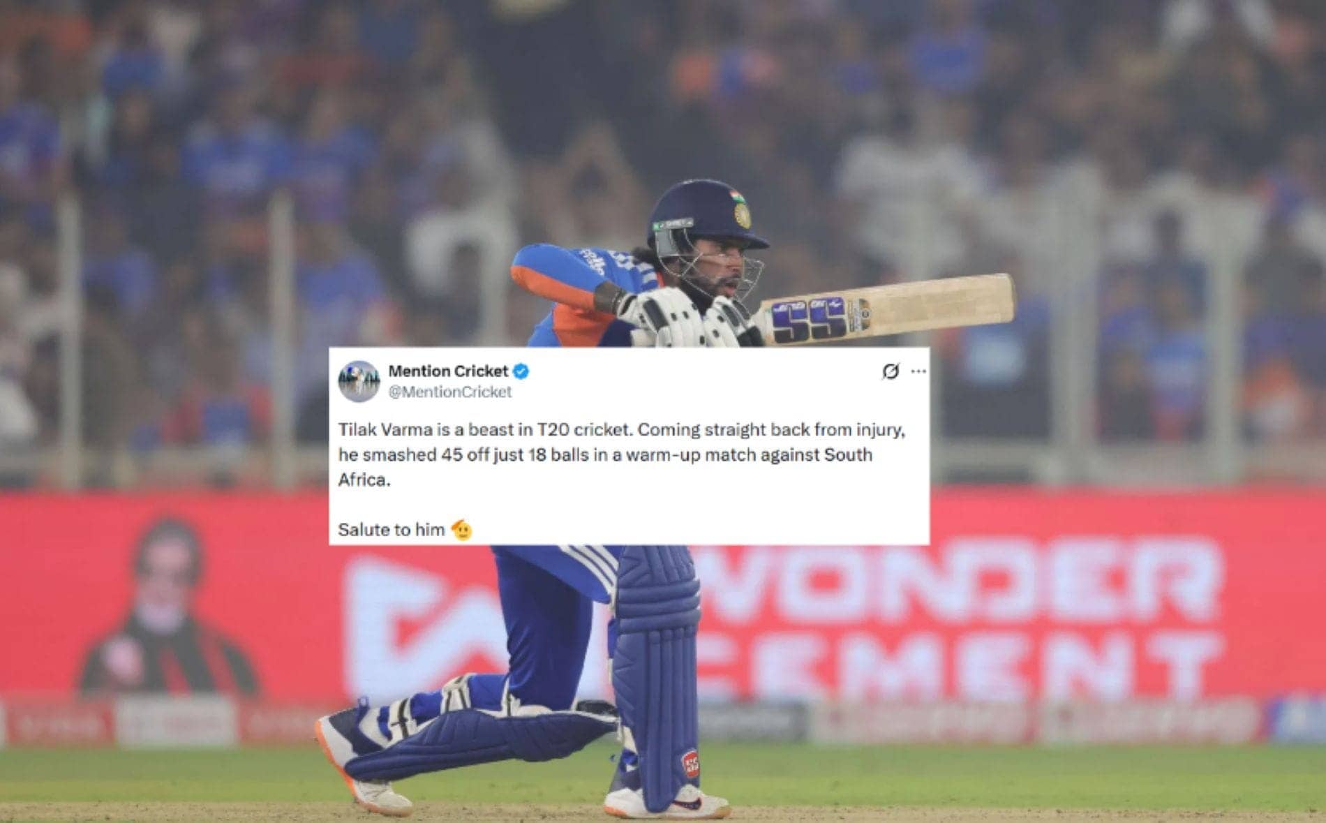 Tilak Varma's Spectacular Return: 45 Runs in 19 Balls!