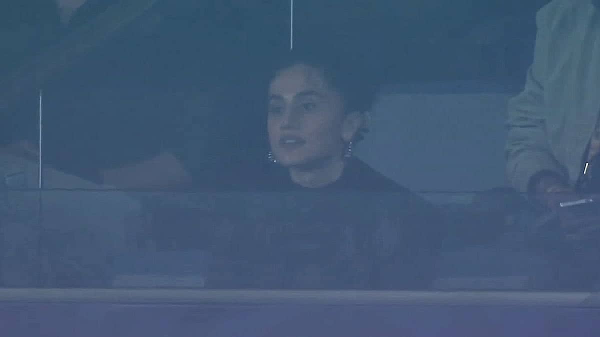 Taapsee Pannu Electrifies The Stadium During India vs Namibia Clash