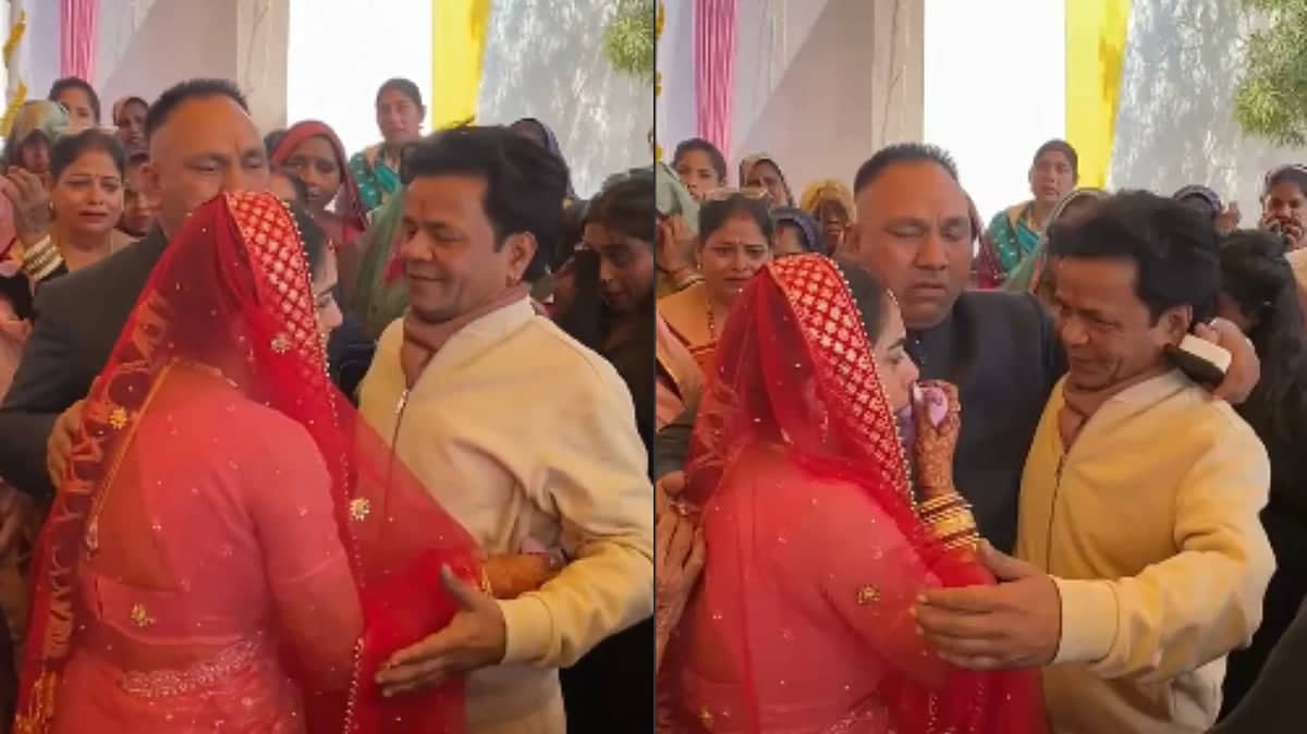 Video Of Rajpal Yadav Getting Emotional During Niece's Bidaai In UP Goes Viral