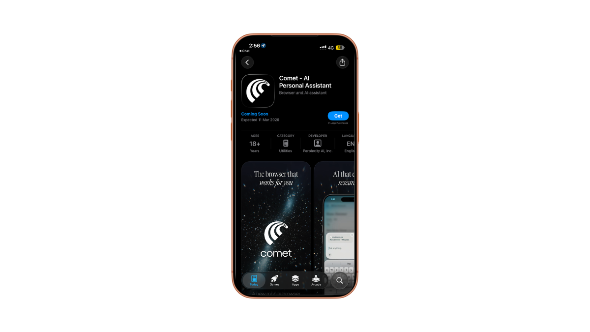 Perplexity ka Comet AI browser iPhone ke liye 11 March ko aa raha hai