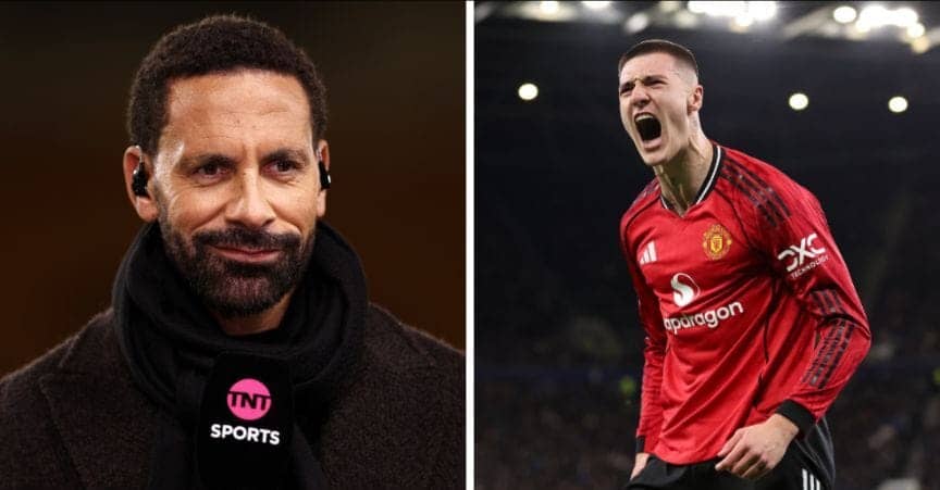 Rio Ferdinand goes bananas as Sesko scores for United!