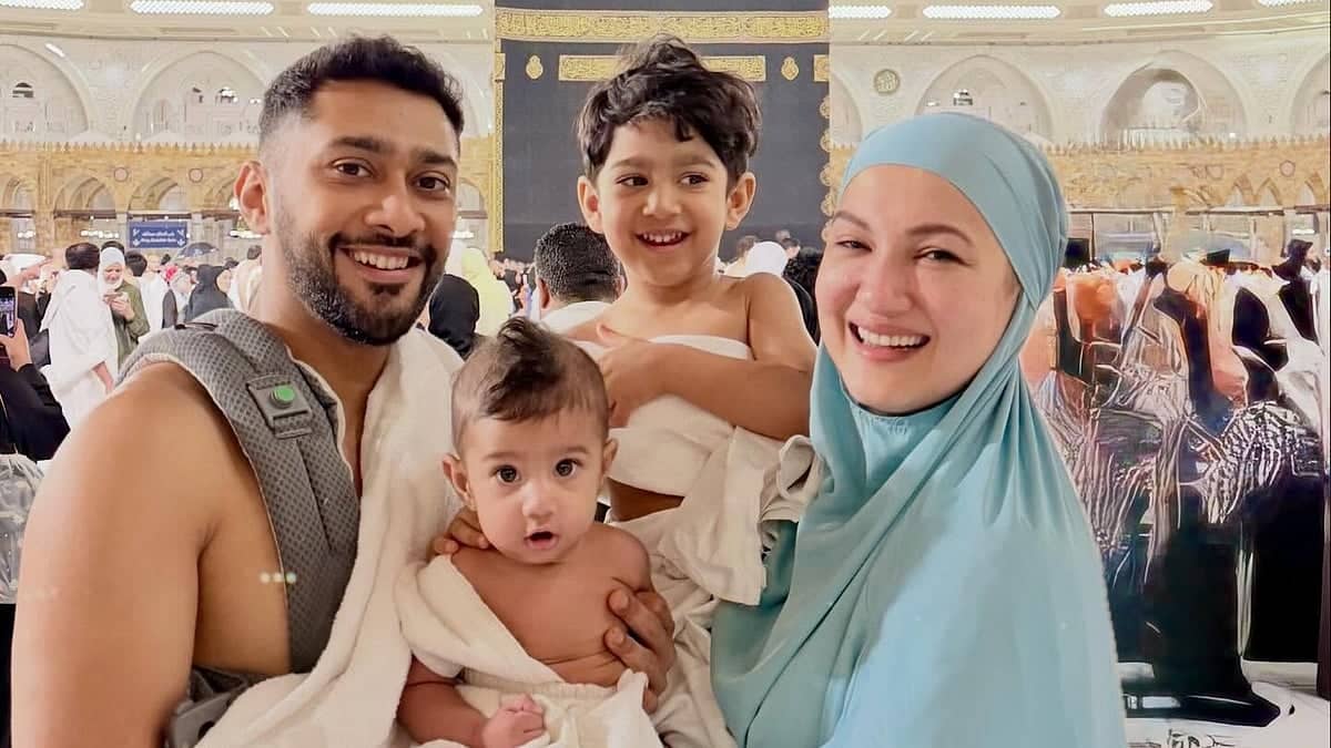 Gauahar Khan & Zaid Darbar Introduce Son Farwaan in Mecca