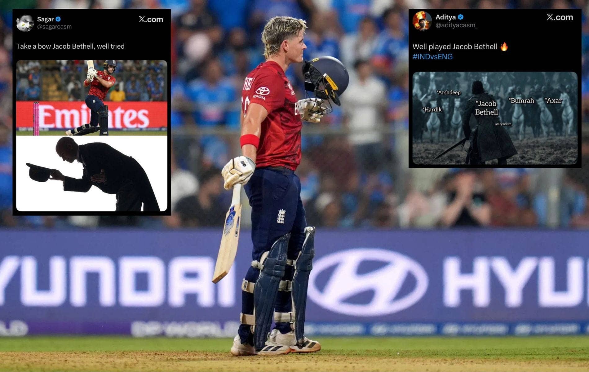 Jacob Bethell's Stunning 105 Almost Steals the Show in Mumbai