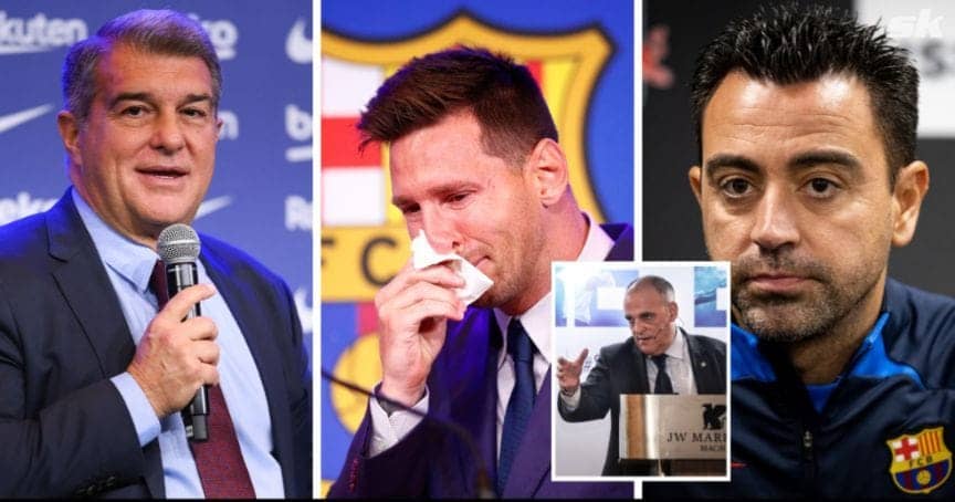 Tebas Slams Xavi's Messi Return Claims Like a True Champ
