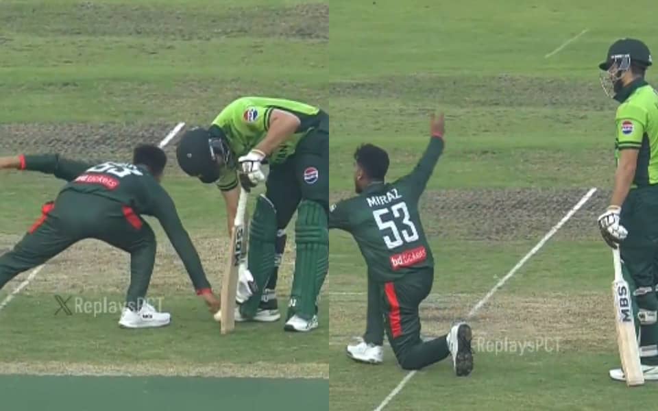 Salman Ali Agha's explosive reaction to Mehidy's run-out