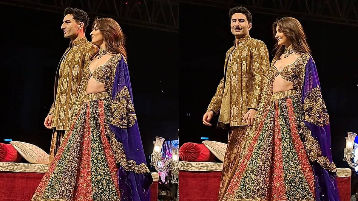 Ibrahim Ali Khan and Pratibha Ranta Own Mumbai Fashion Show