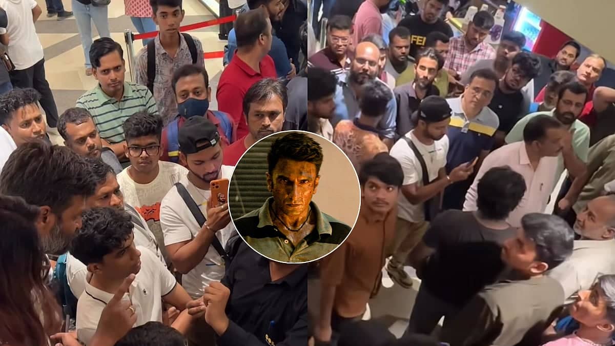Angry Ranveer Singh Fans Fight With Staff After Dhurandhar 2 Show Gets CANCELLED In Mumbai's Malad Theatre After 1.5-Hour Wait – VIDEO