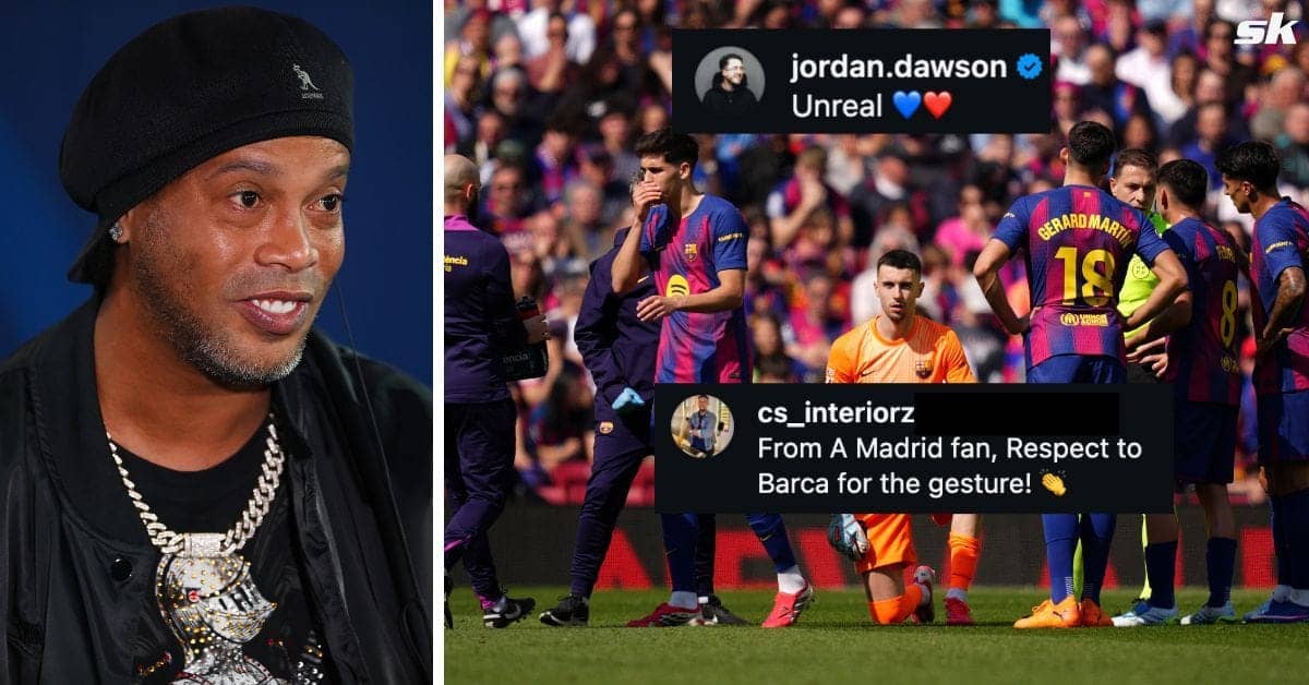 Barcelona Shocks with Ronaldinho Tribute: Madrid Fan Salutes!
