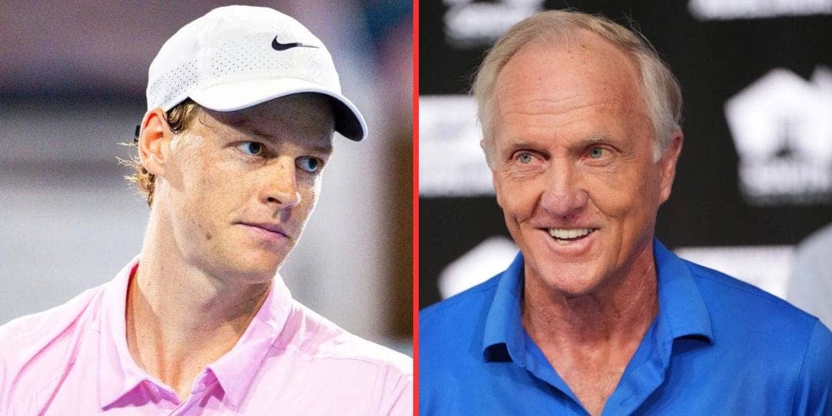 Jannik Sinner Meets Golf Legend Greg Norman Before Miami Showdown