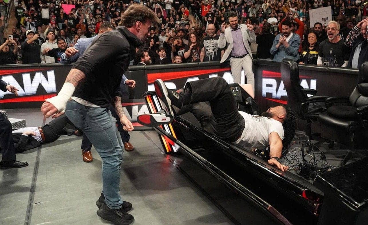 What happened to Roman Reigns immediately after WWE RAW went off the air?