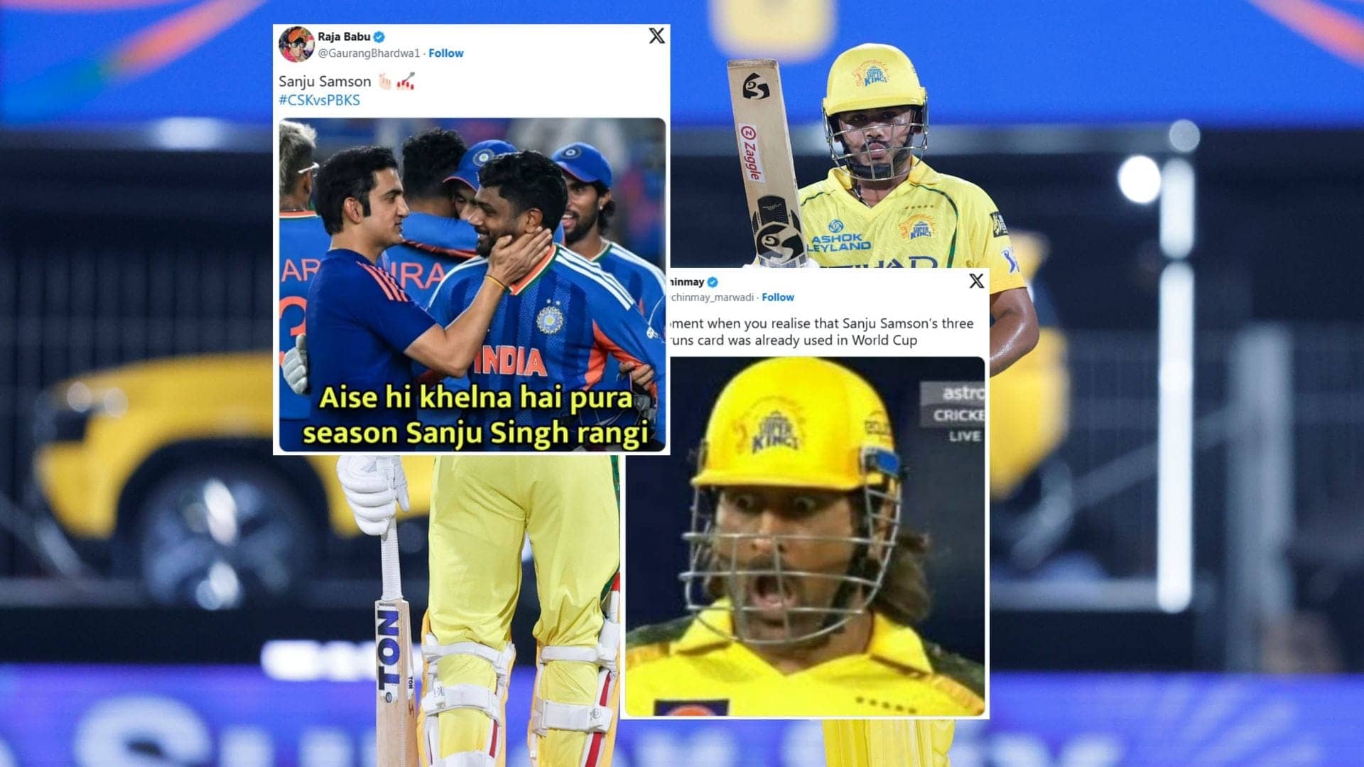 CSK Post 209 and PBKS Memes Go Wild in Chennai