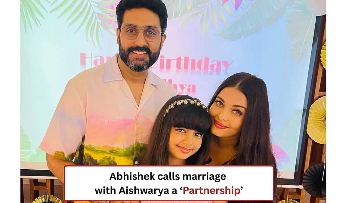 Abhishek Says Marriage With Aishwarya Was A Partnership