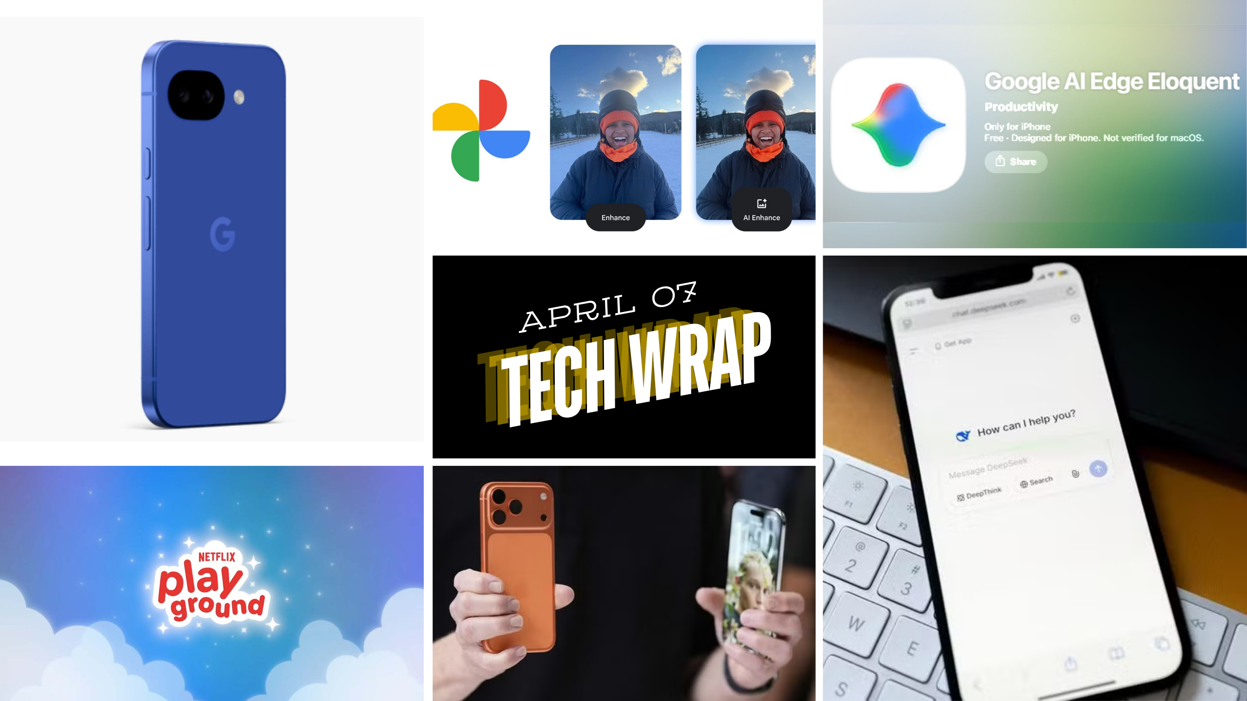 Tech Wrap April 7: AI Edge Eloquent app, Netflix Playground, Google Photos