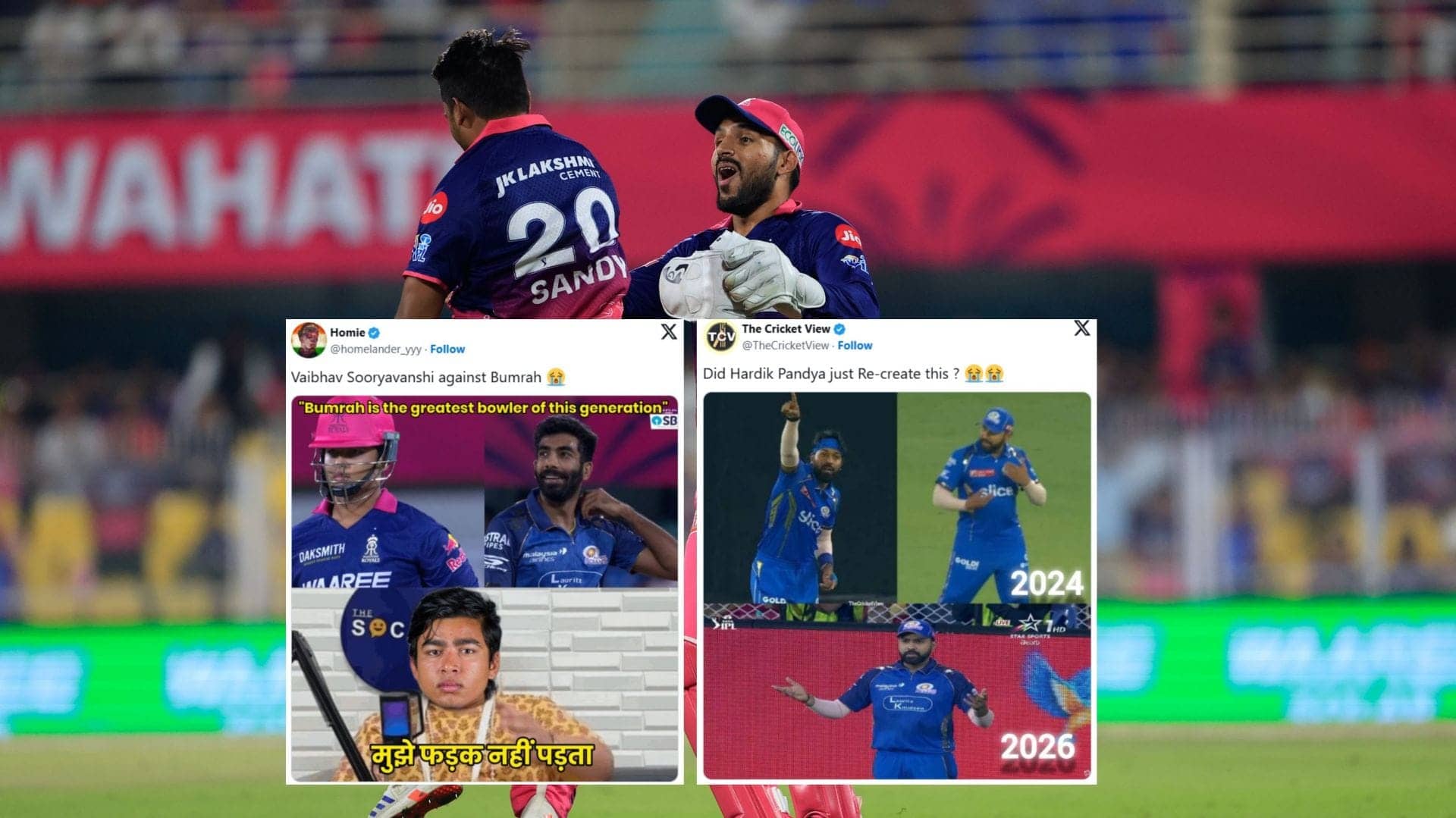 RR's Memes Bring Laughter After MI's 27-Run Loss in IPL 2026