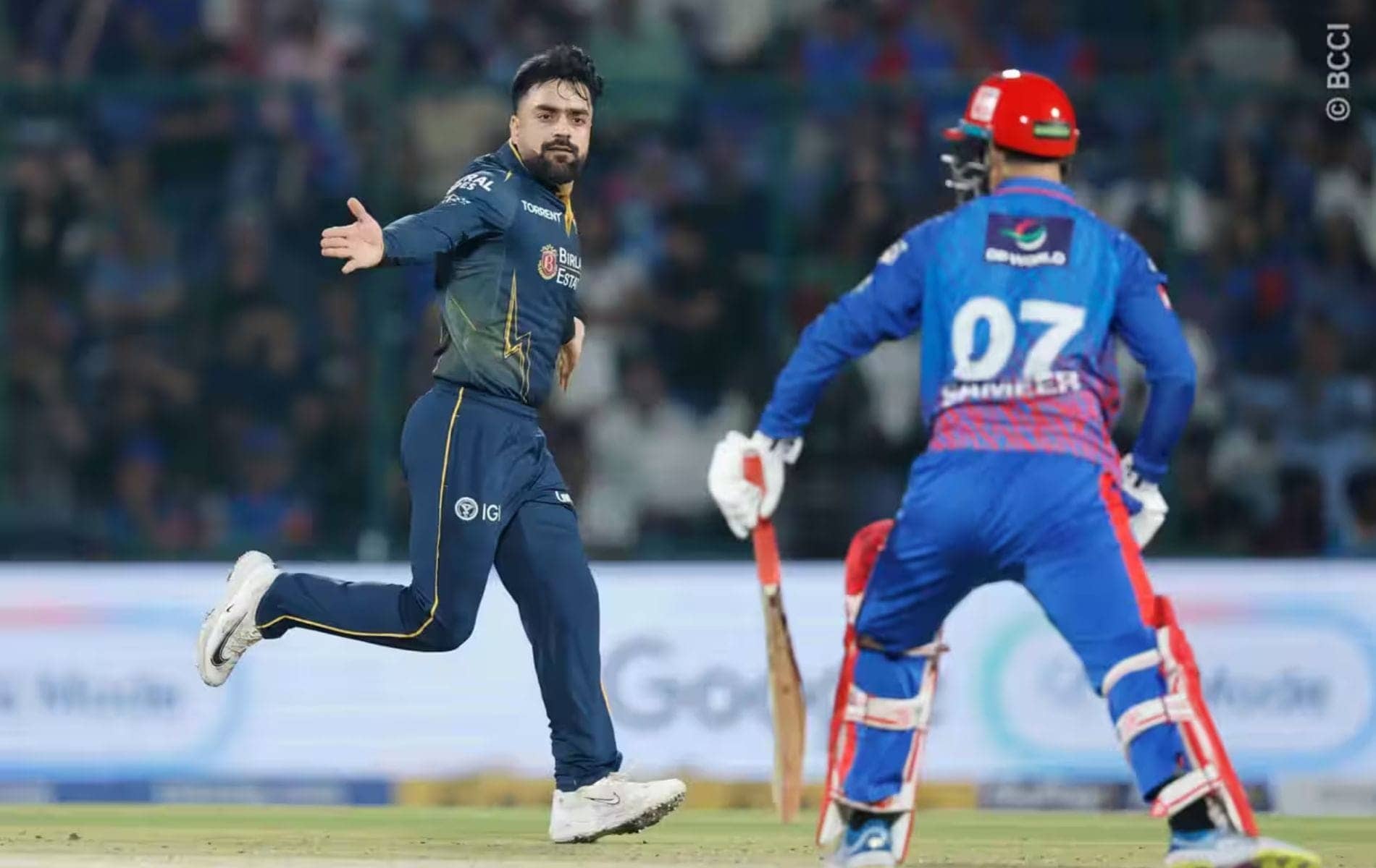 Rashid Khan's Googly Stuns Sameer Rizvi for Golden Duck!