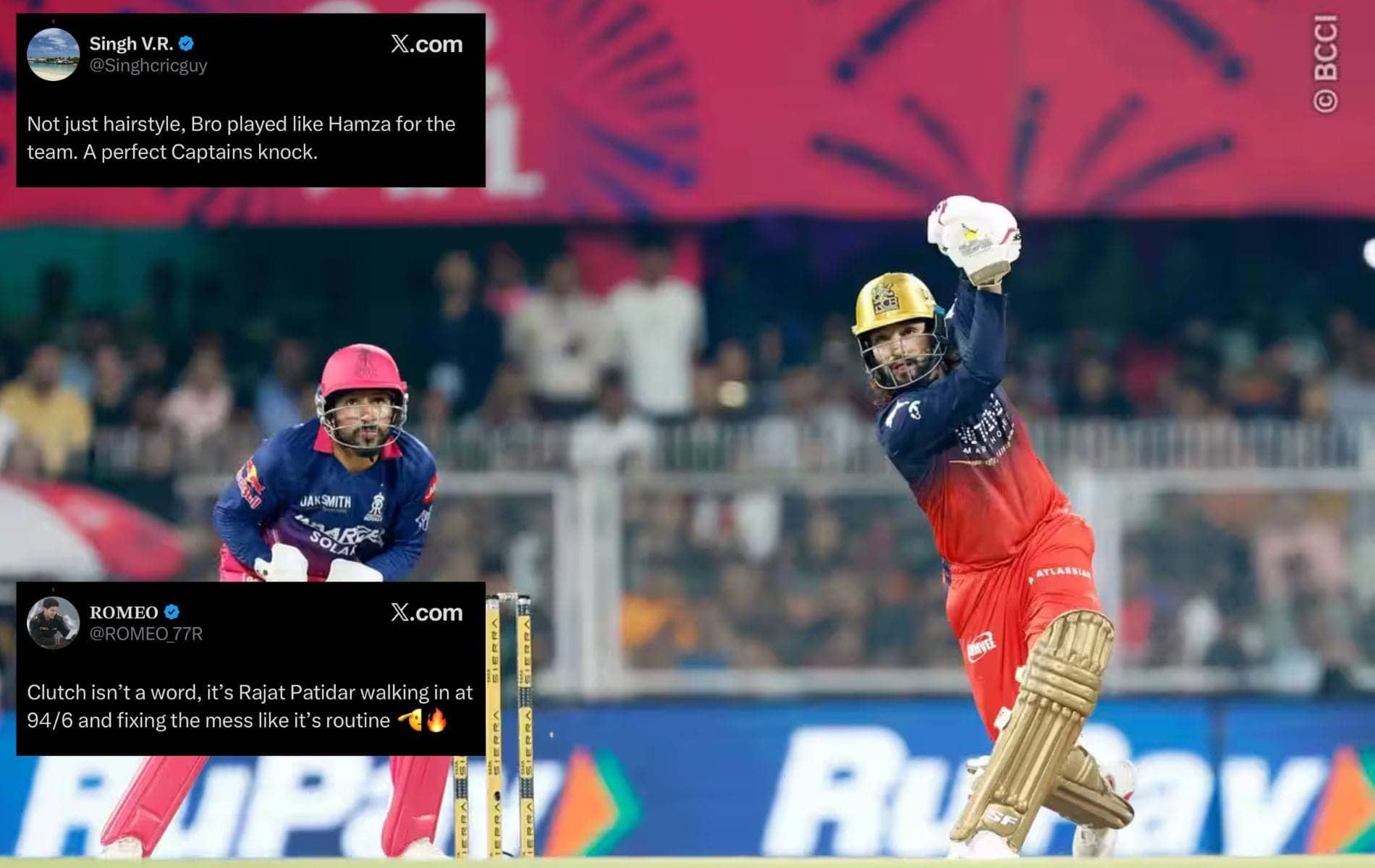 Rajat Patidar saves RCB with a heroic 63 in IPL showdown