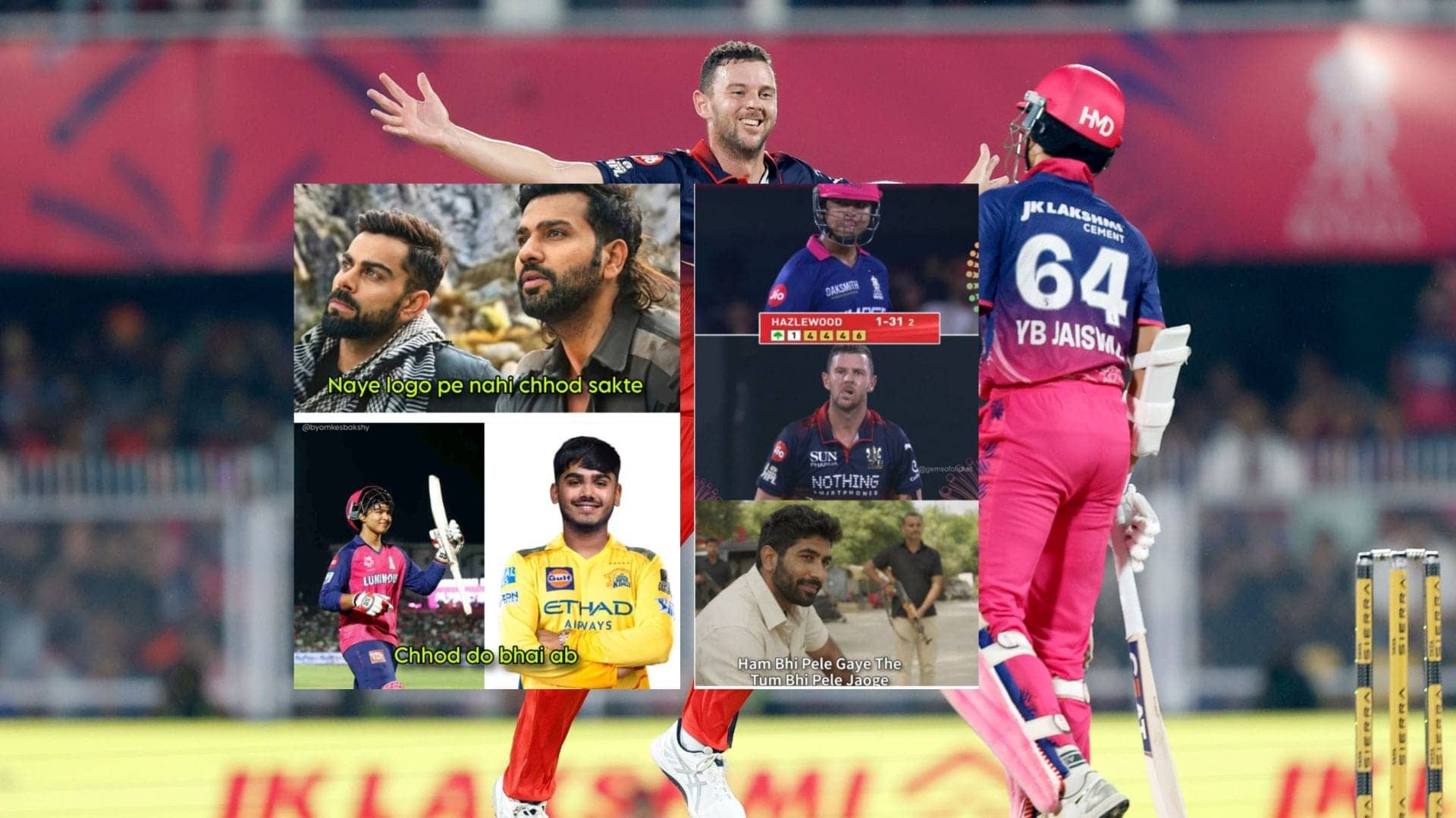 RR Rolls Over RCB: Memes Flow After IPL 2026 Showdown