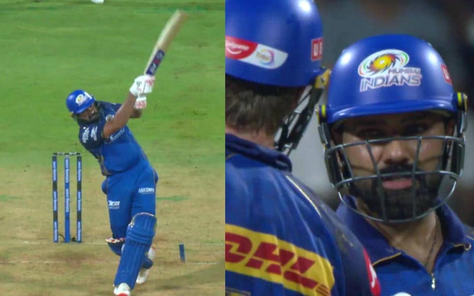 Rohit Sharma Hits Huge Six, Reaches 6000 Runs for MI