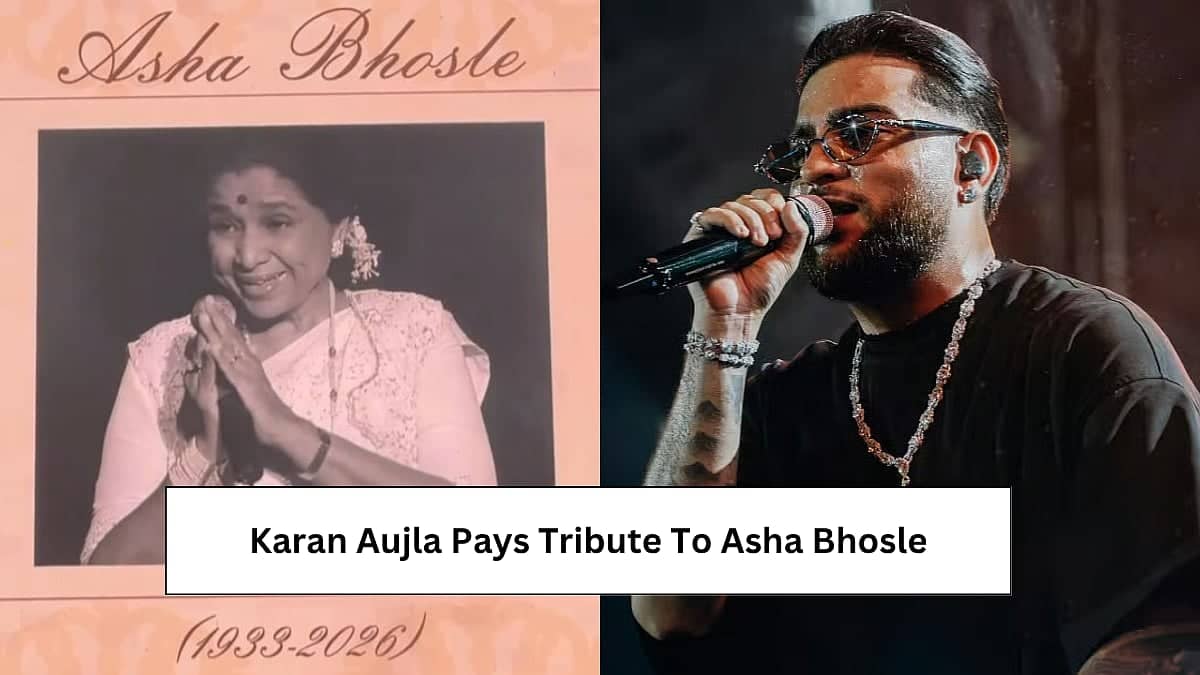 Karan Aujla's Heartwarming Tribute to Asha Bhosle at Concert