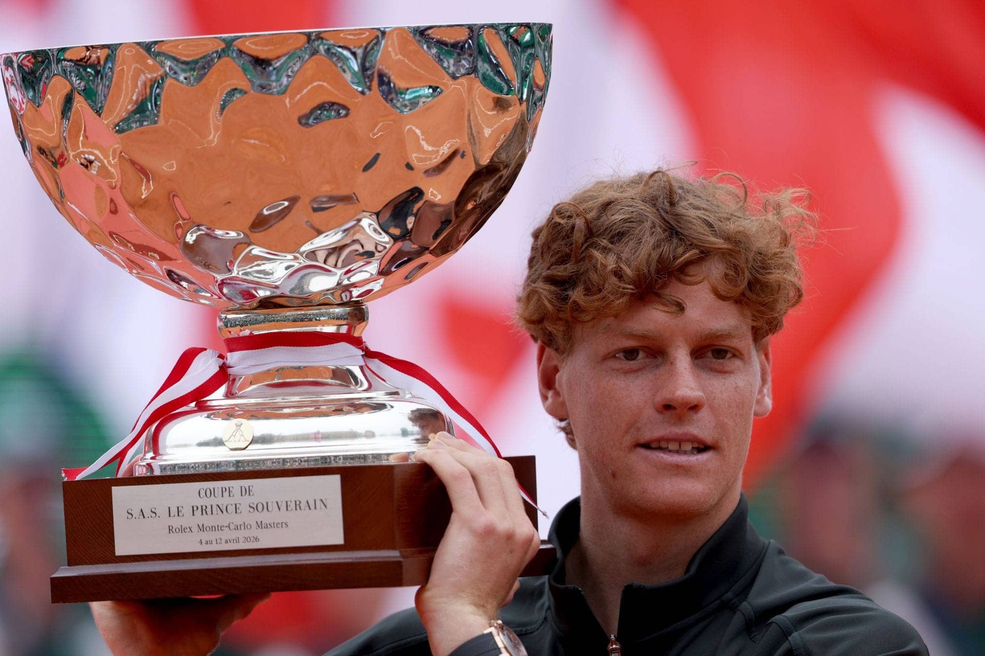 Jannik Sinner celebrates Monte-Carlo Masters title with Laila
