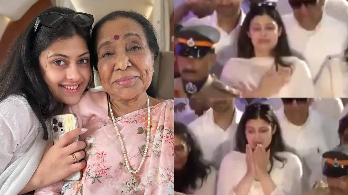 Zanai Bhosle's Heartfelt Tribute to Asha Bhosle at Funeral