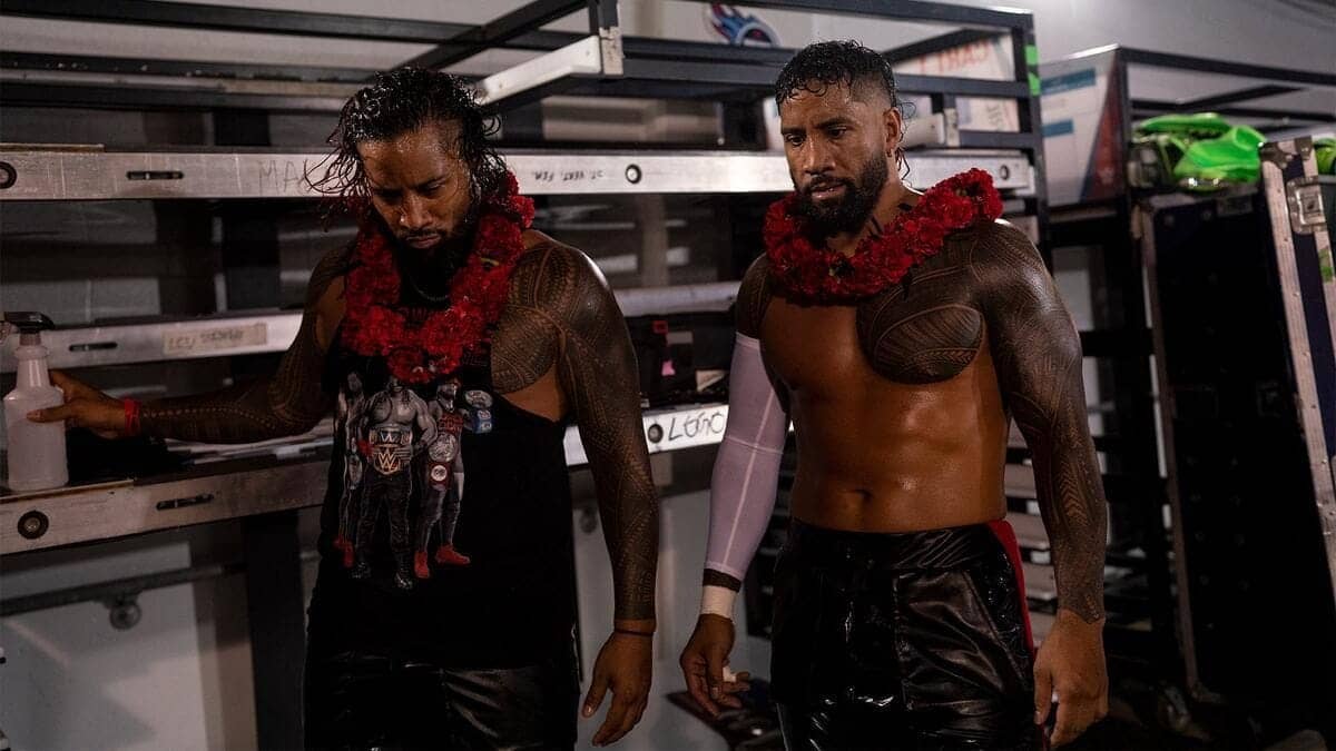 Jey Uso Pumps Iron with Bloodline Buddy Before WrestleMania