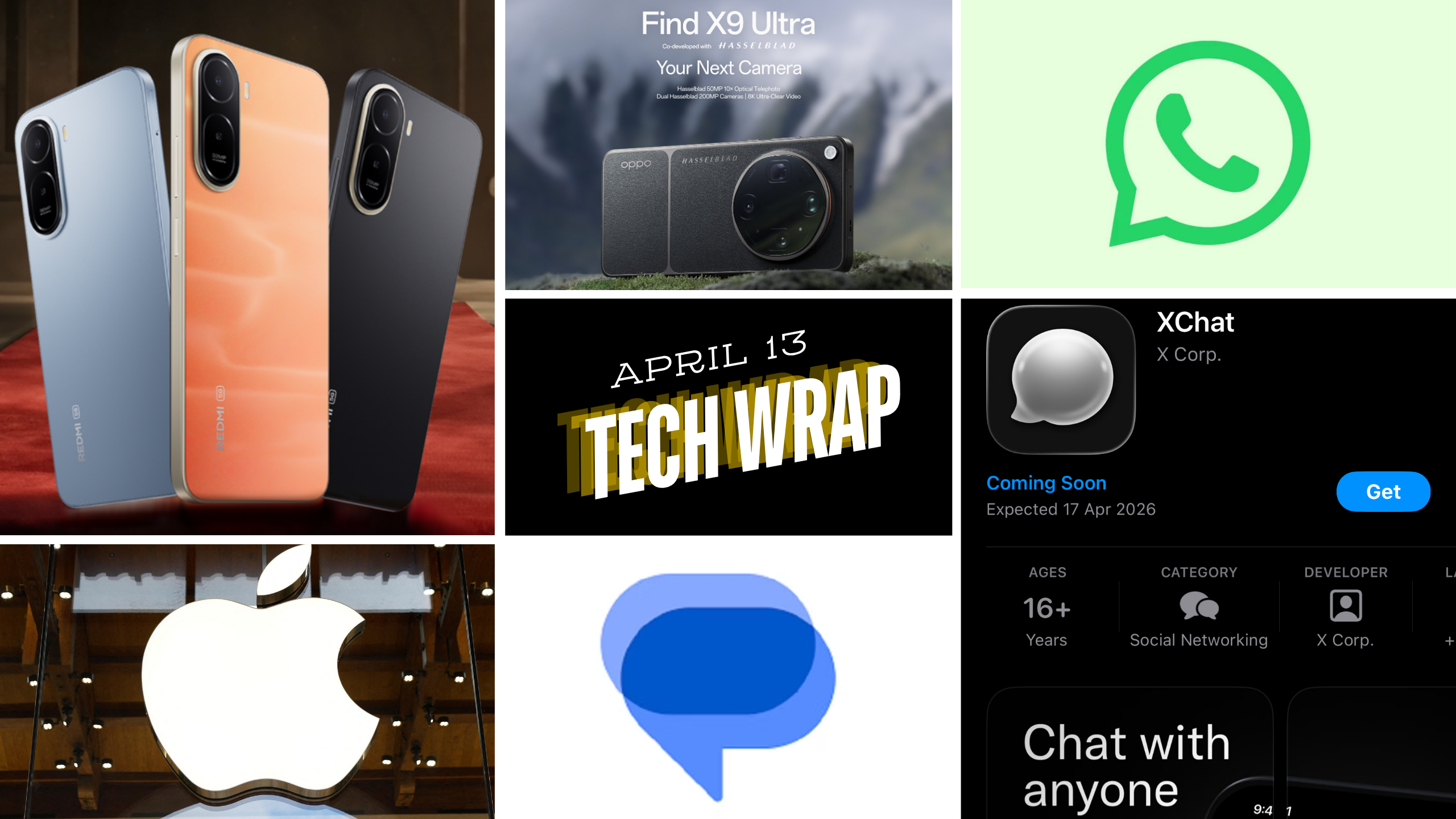 Tech Wrap Apr 13: Redmi A7 Pro launch, OPPO Find X9 Ultra, XChat for iPhone