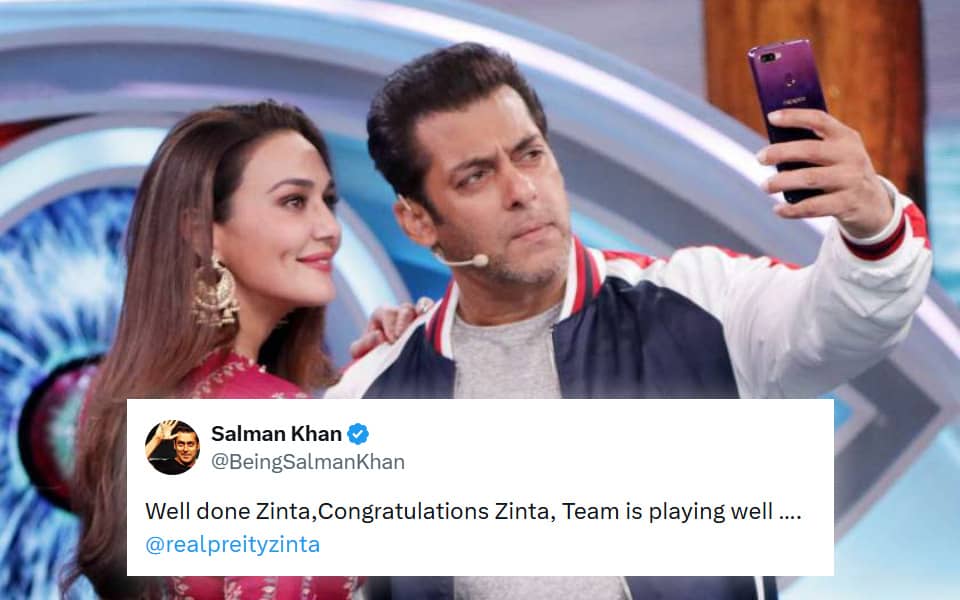 Salman Khan Applauds Preity Zinta as PBKS Shines in IPL 2026