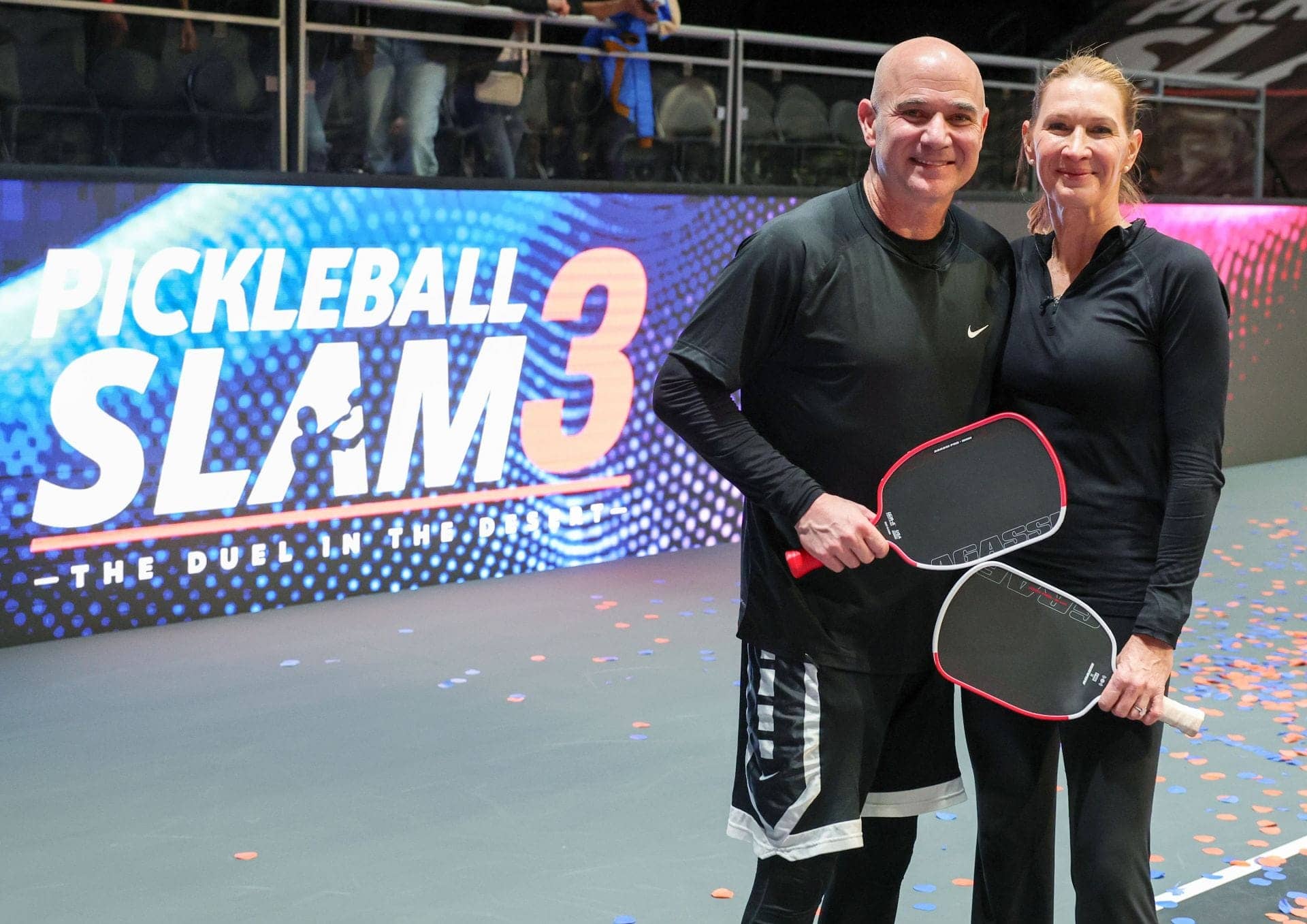 Andre Agassi Wins Again and Flirts with Steffi at Slam 4
