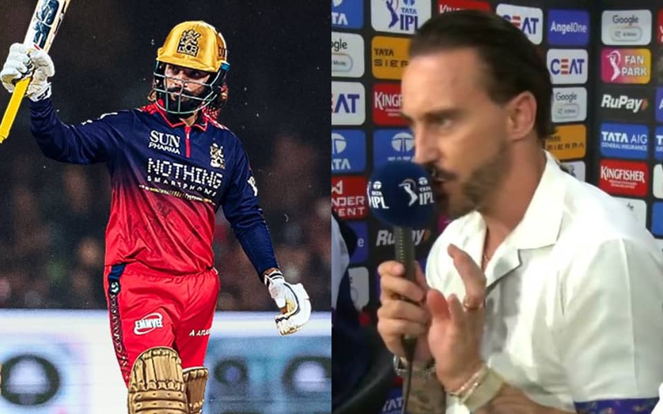 Faf du Plessis Celebrates Rajat Patidar's IPL Superpowers