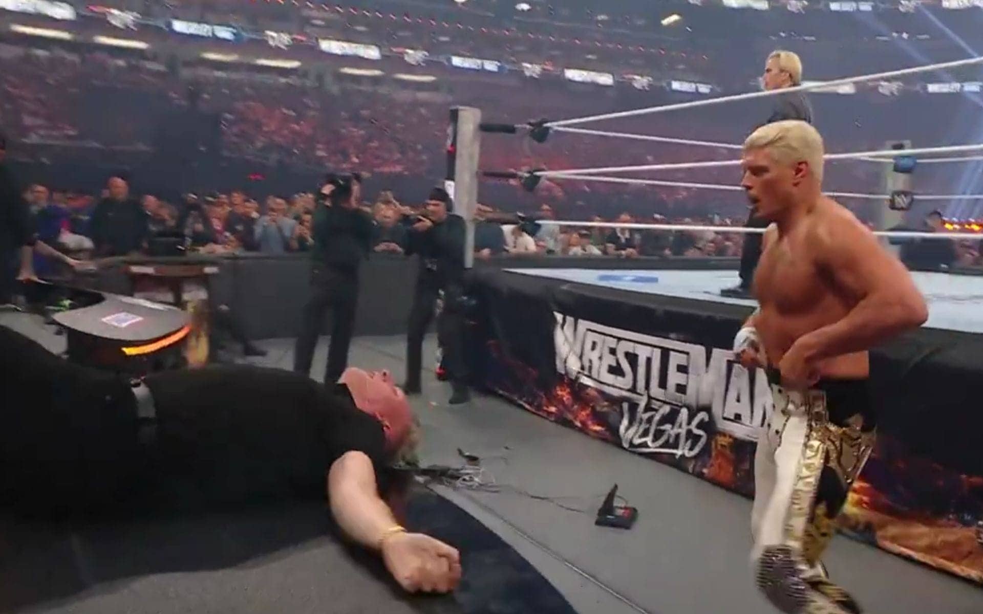 Jelly Roll saves Cody Rhodes from Pat McAfee disaster at WrestleMania