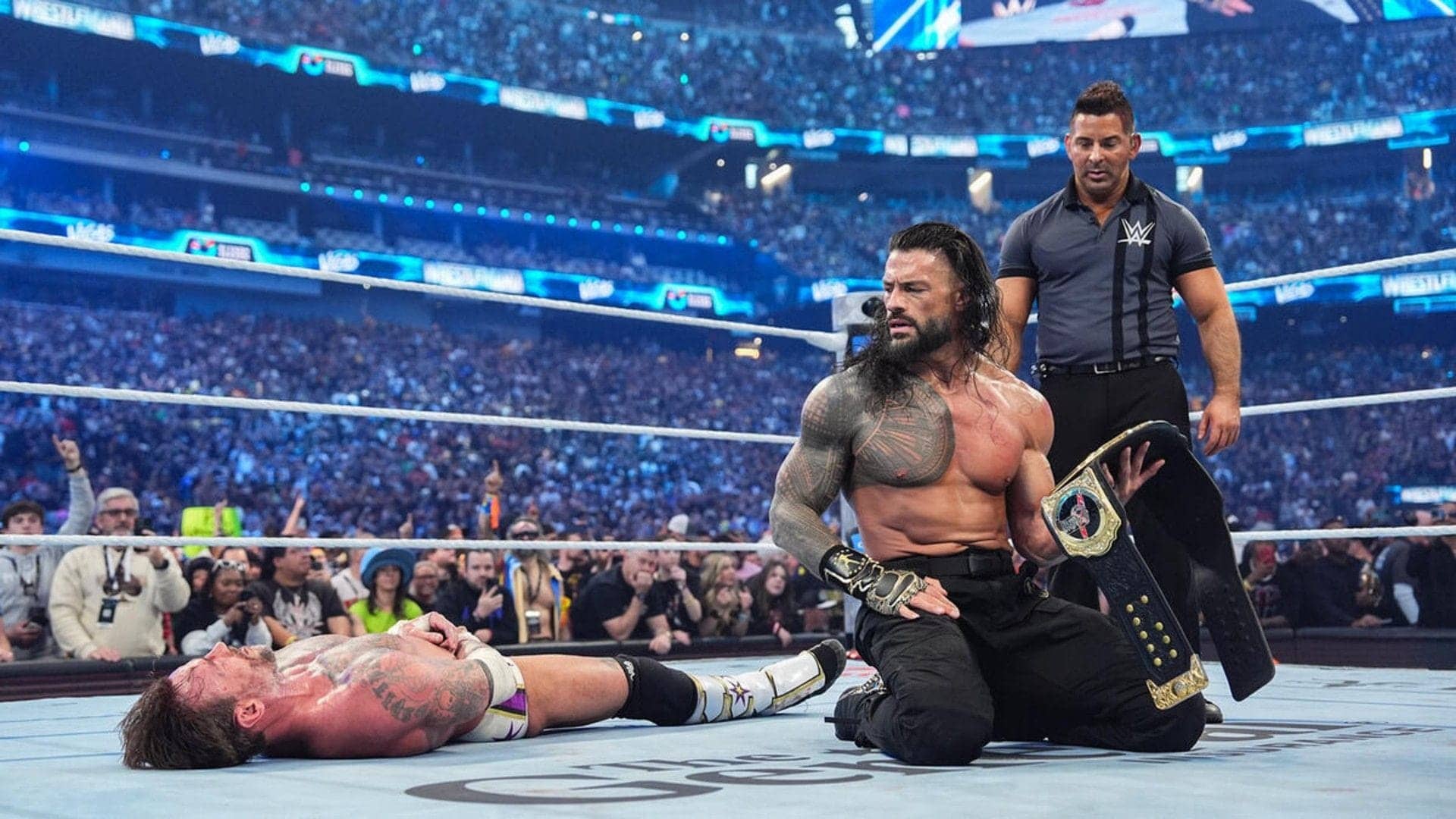 Roman Reigns Gives Props to CM Punk After WrestleMania Victory