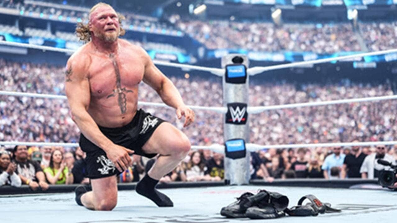 Brock Lesnar's Epic Retirement Moment at WrestleMania 42!