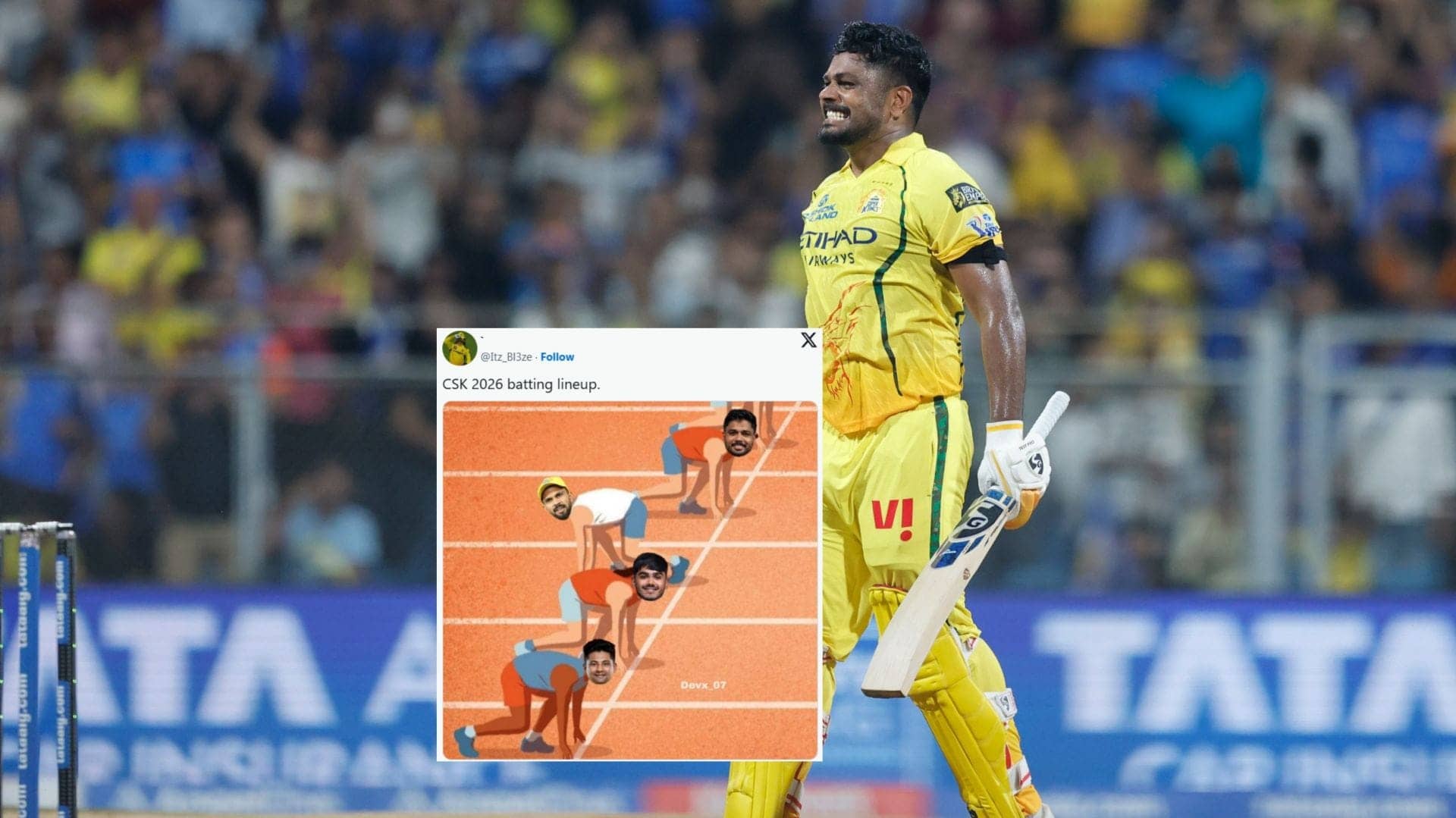 Sanju Samson's Century Sparks Fun as CSK Hits 207