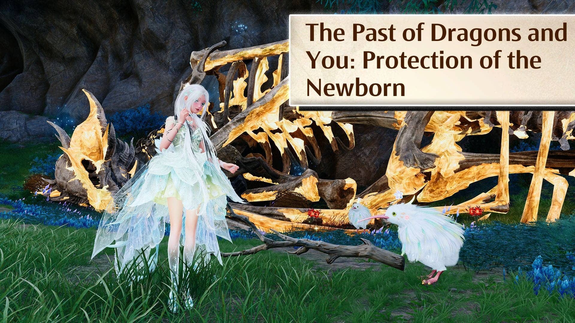 Dragon Bones and Nela Birds in Infinity Nikki Adventure