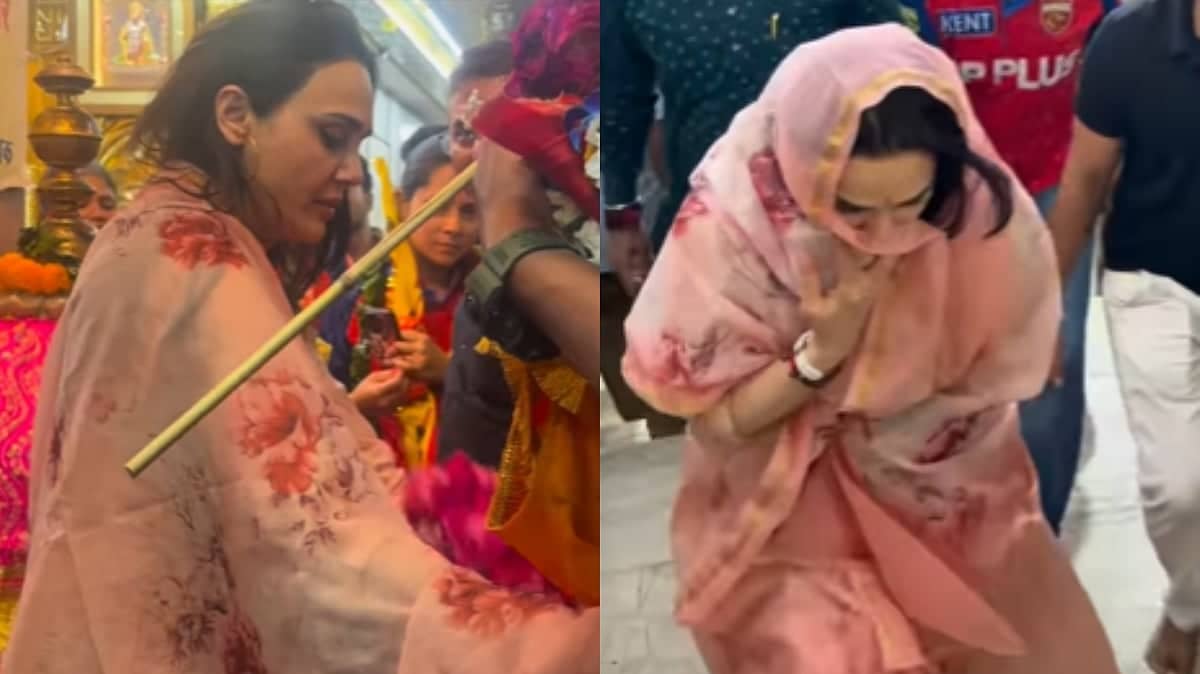 Preity Zinta Celebrates Punjab Kings' Win with Temple Visit