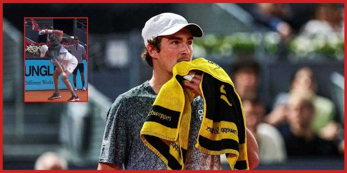 Joao Fonseca ka racket smash, Madrid Open mein gussa chhaya!