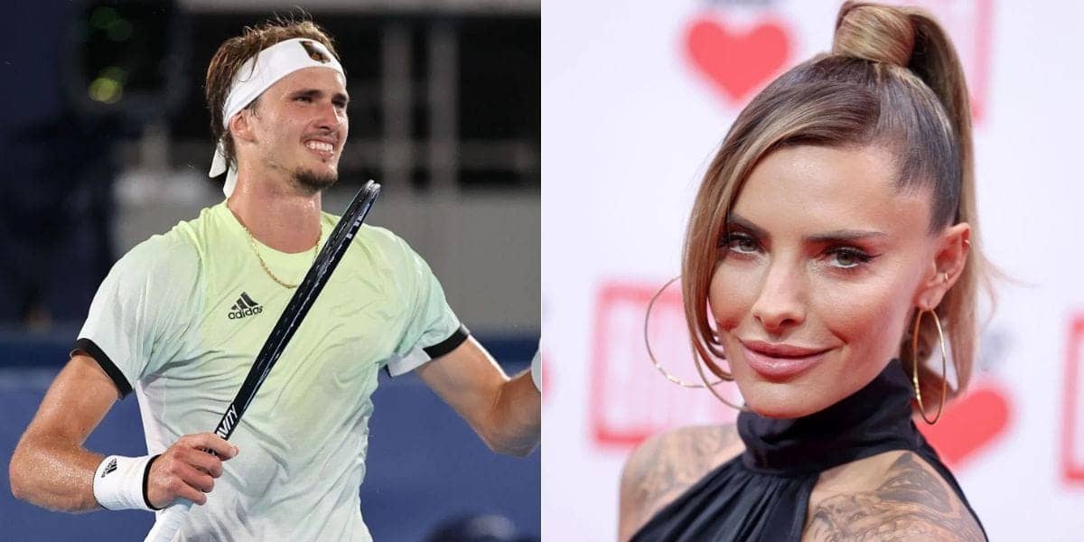 Sophia Flexes Abs While Zverev Swings at Madrid Open